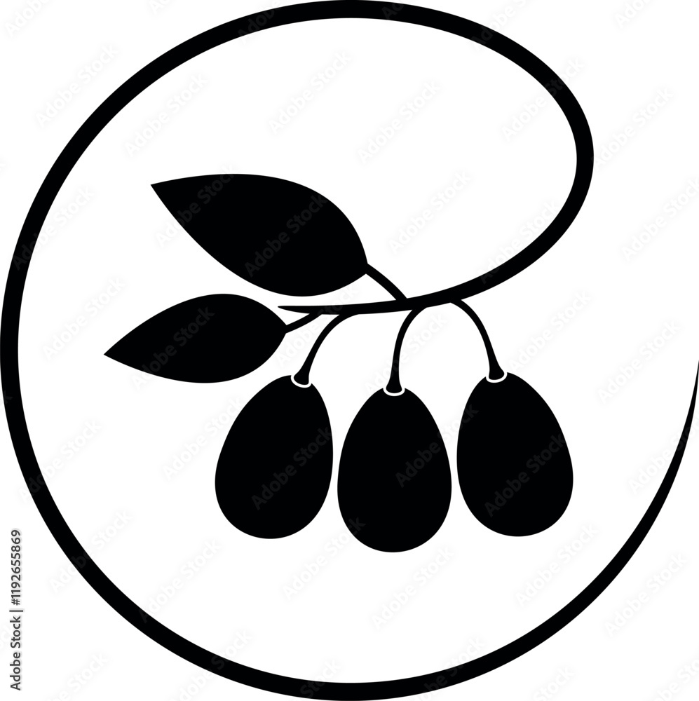 Dogwood logo. Isolated dogwood on white background Dogwood logo. Isolated dogwood on white background