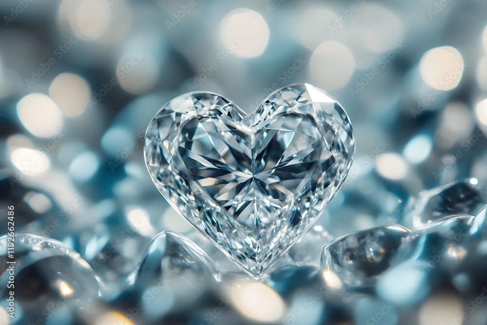 The shape of a love heart. Generative AI The shape of a love heart. Generative AI
