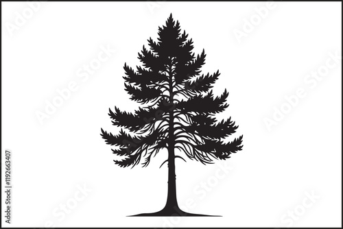 Cedar Tree Silhouette Bundle