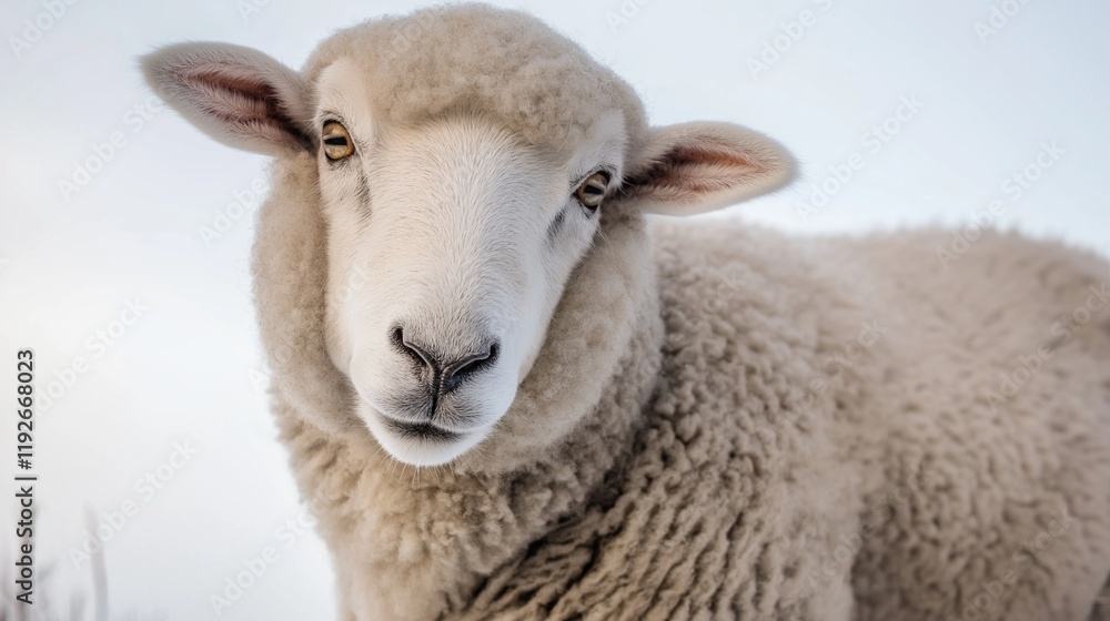 sheep close up with copy space sheep close up with copy space