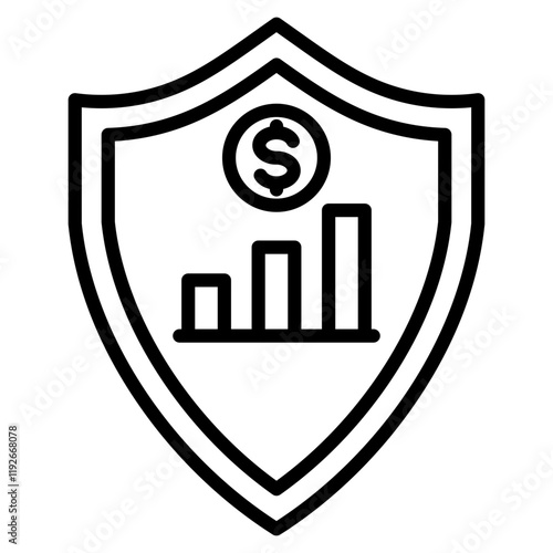 defensive stock single icon
