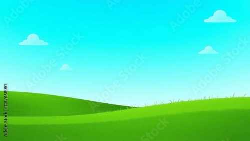 Ultra-high-definition vector design illustration of a serene landscape with a pastel-hued horizon.