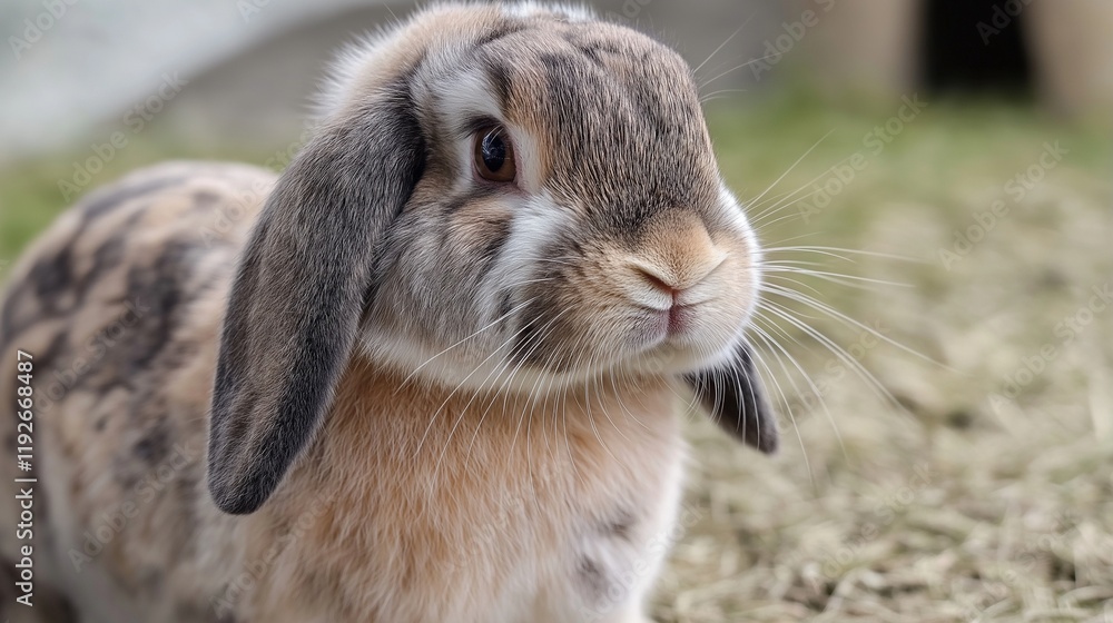 rabbit close up with copy space rabbit close up with copy space