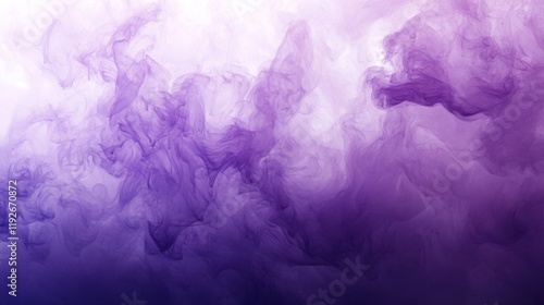 Abstract Purple Ink Swirls in Water