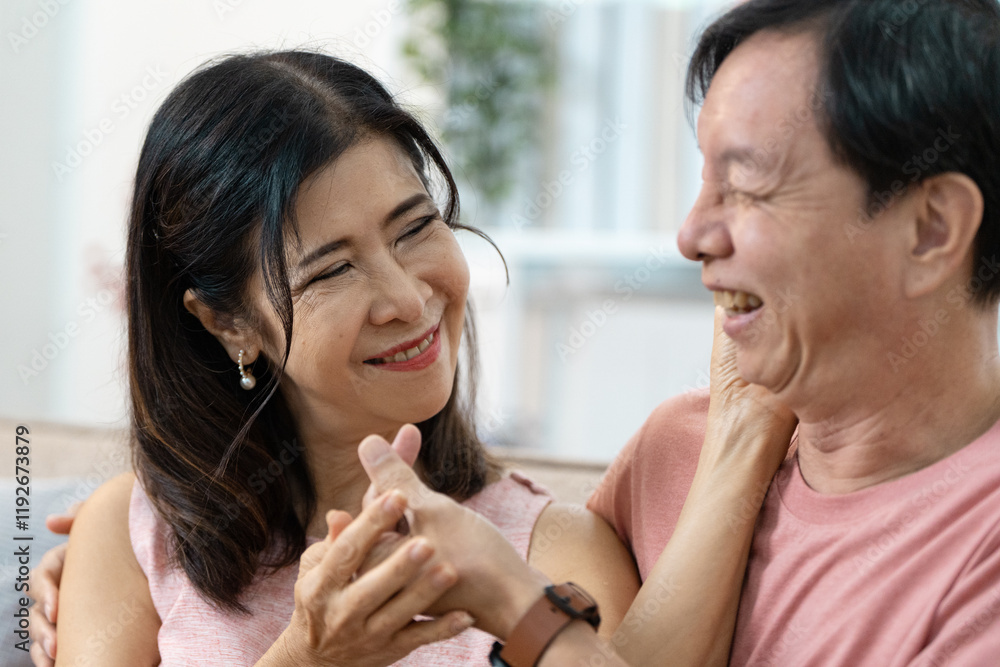 Joyful Seniors Embracing Love and Happiness in a Cozy Home Setting, Capturing the Essence of Companionship and Warmth in Their Golden Years Joyful Seniors Embracing Love and Happiness in a Cozy Home Setting, Capturing the Essence of Companionship and Warmth in Their Golden Years