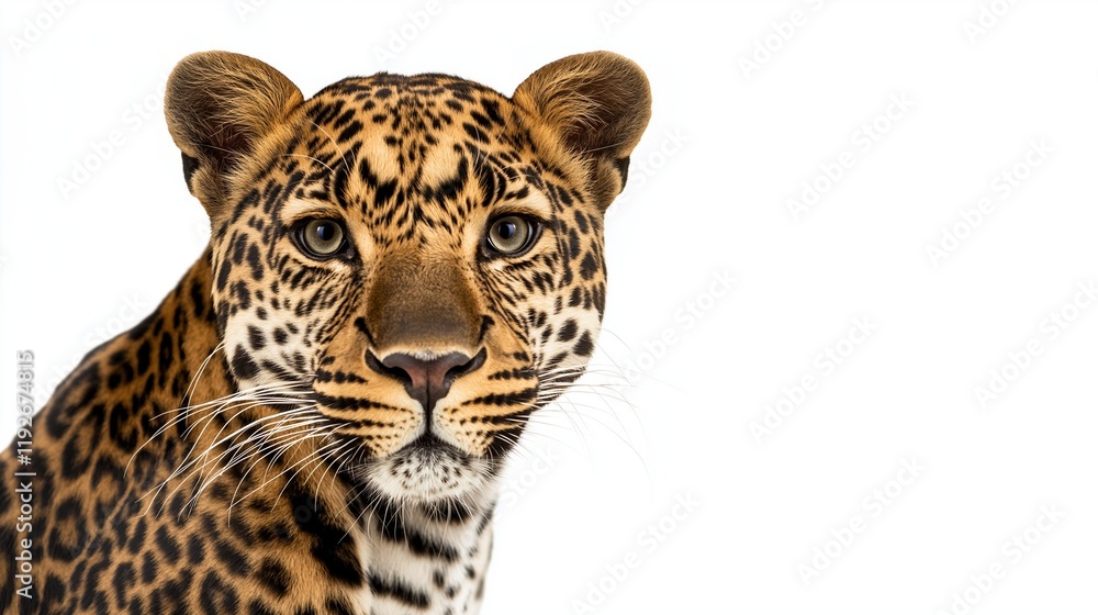 leopard close up with copy space leopard close up with copy space