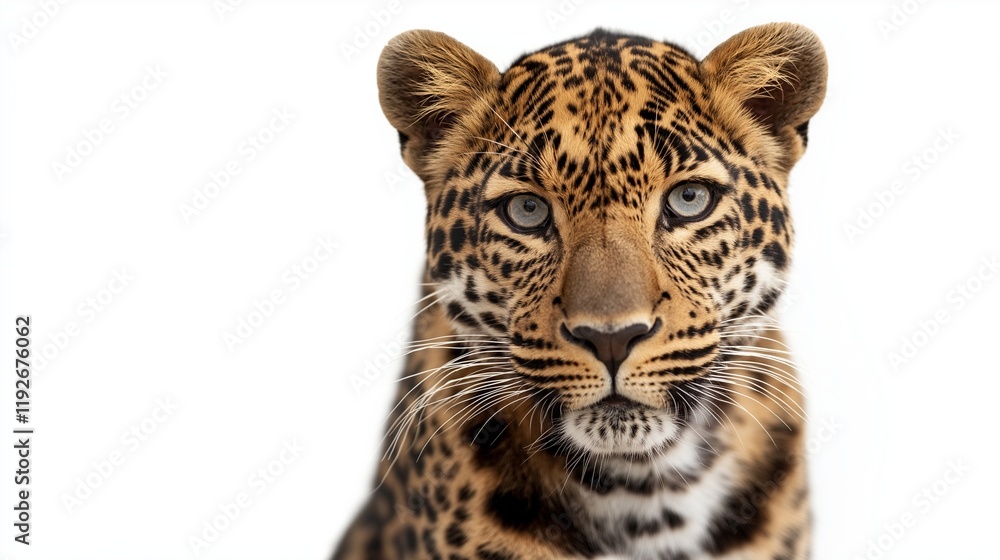 leopard close up with copy space leopard close up with copy space