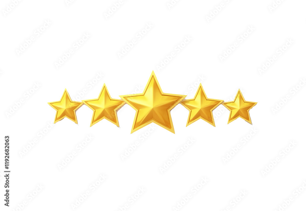 Golden Five Star Rating Symbol, Isolated on Transparent Background, PNG Element, Quality Indicator, Customer Feedback, Review Icon, Satisfaction Guarantee Golden Five Star Rating Symbol, Isolated on Transparent Background, PNG Element, Quality Indicator, Customer Feedback, Review Icon, Satisfaction Guarantee