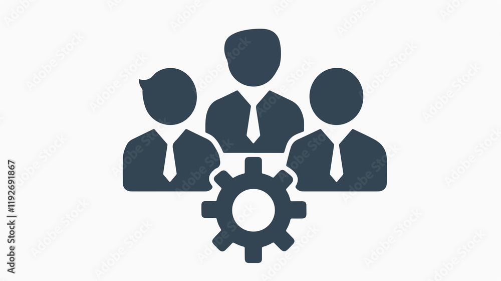 Professional Collaboration and Interaction Icon for Business Use Professional Collaboration and Interaction Icon for Business Use