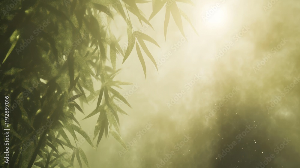 Fototapeta premium Mystical Bamboo Forest: A Serene Escape into Nature's Embrace