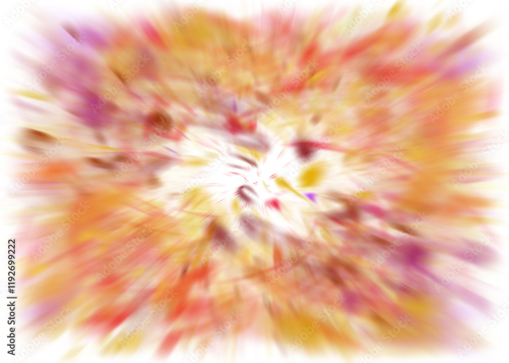 Obraz premium An abstract transparent warm fiery burst color blur design element.
