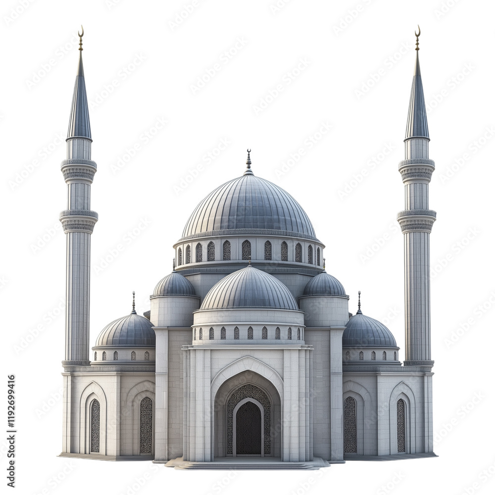 Fototapeta premium Makroudh isolated on a white background.