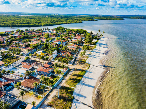 Goiana, Pernambuco - aerial view of Carne de Vaca Beach photo