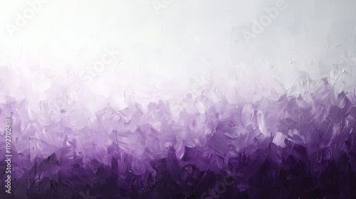 Abstract Purple And White Impasto Painting