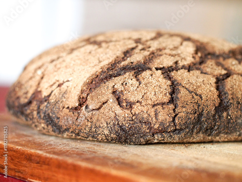 Finnish Rye Bread on a Table photo