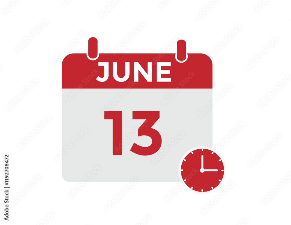 June 13 - Calendar Icon
June 13 - Calendar Icon