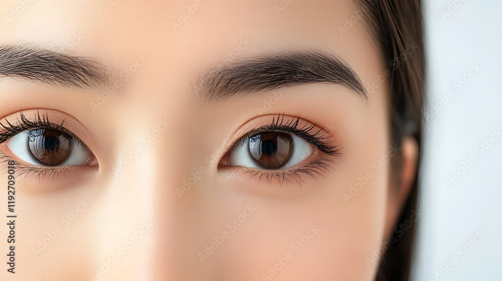 Obraz premium Close-Up of Beautiful Asian Eyes