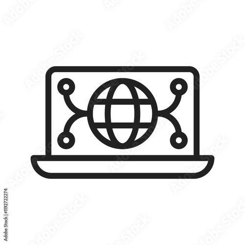 Grid Computing icon vector image. Suitable for mobile apps, web apps and print media.