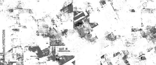 Vector newspaper paper grunge vintage black and white poster with the words