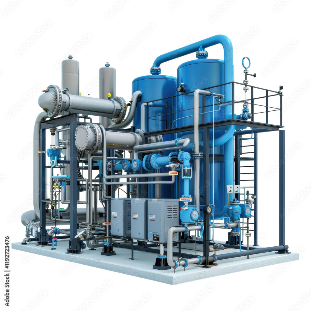 Complex Industrial Machinery System for Manufacturing Complex Industrial Machinery System for Manufacturing