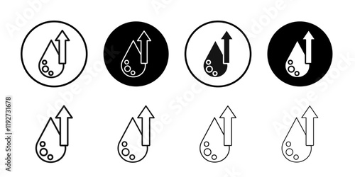 High cholesterol icon Isolated flat vector in outline