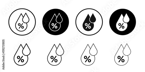 Humidity icon Isolated flat vector in outline