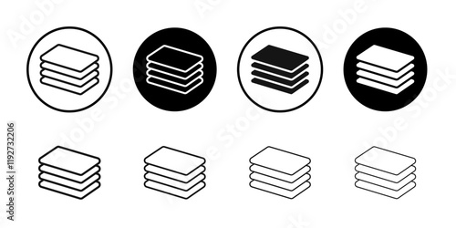 Layers icon Isolated flat vector in outline