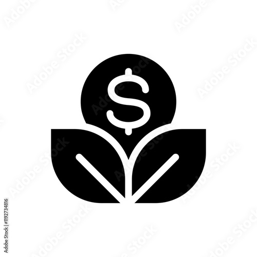 Money Growth Icon. Investment icon