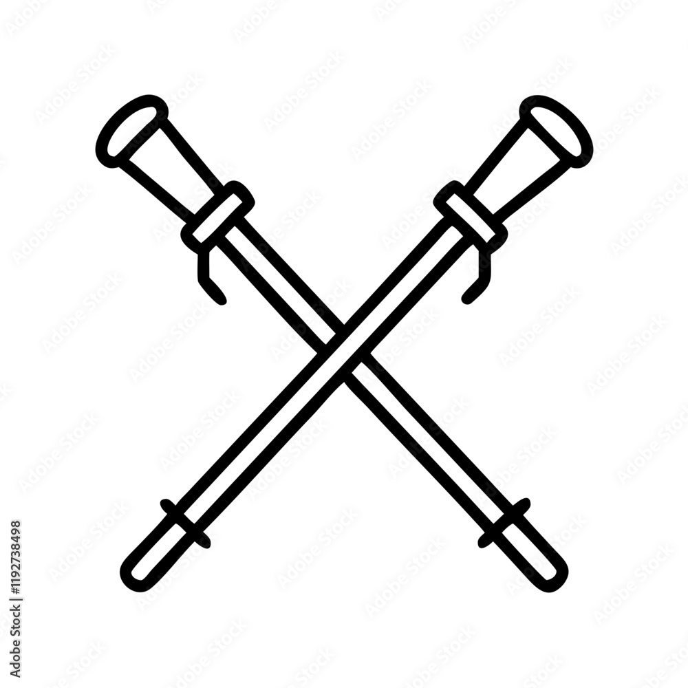 nordic walking poles icon, nordic walking poles line art - simple line art of nordic walking poles, perfect for nordic walking poles logos and icons and themed design nordic walking poles icon, nordic walking poles line art - simple line art of nordic walking poles, perfect for nordic walking poles logos and icons and themed design
