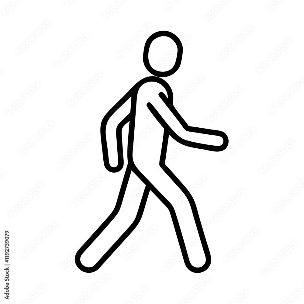 power walk pose icon, power walk pose line art - simple line art of power walk pose, perfect for power walk pose logos and icons and themed design power walk pose icon, power walk pose line art - simple line art of power walk pose, perfect for power walk pose logos and icons and themed design