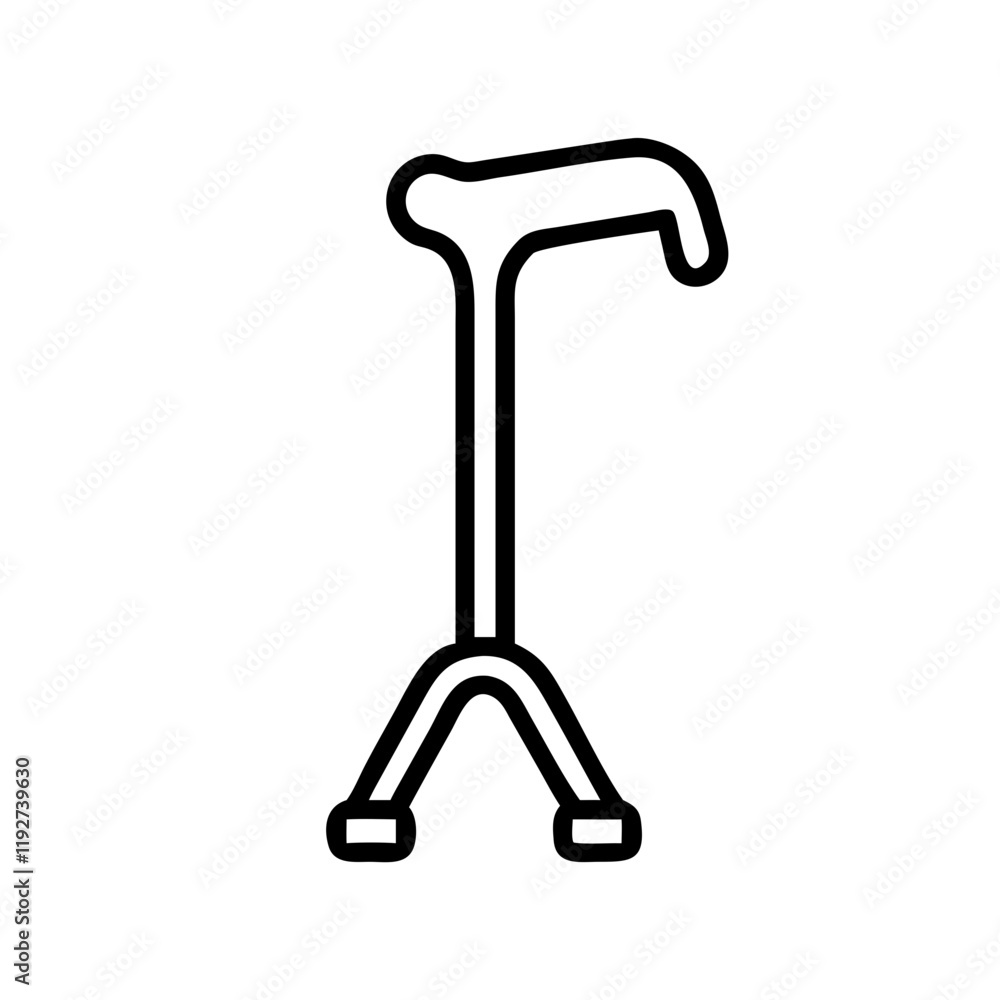 walking cane for support icon, walking cane for support line art - simple line art of walking cane for support, perfect for walking cane for support logos and icons and themed design walking cane for support icon, walking cane for support line art - simple line art of walking cane for support, perfect for walking cane for support logos and icons and themed design