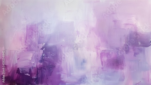 Abstract Purple and Lavender Painting