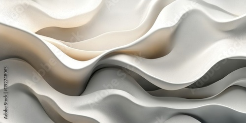 Abstract Natural Digital Background with Fluid Shapes, Generative AI