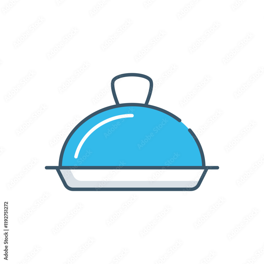 Obraz premium Food Serving vector icon