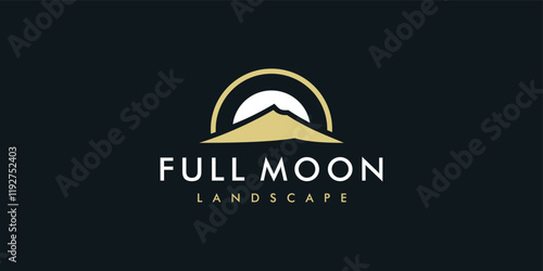 Moon Landscape Logo Design Inspirations