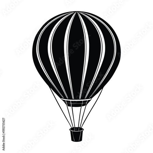 hot air balloon isolated