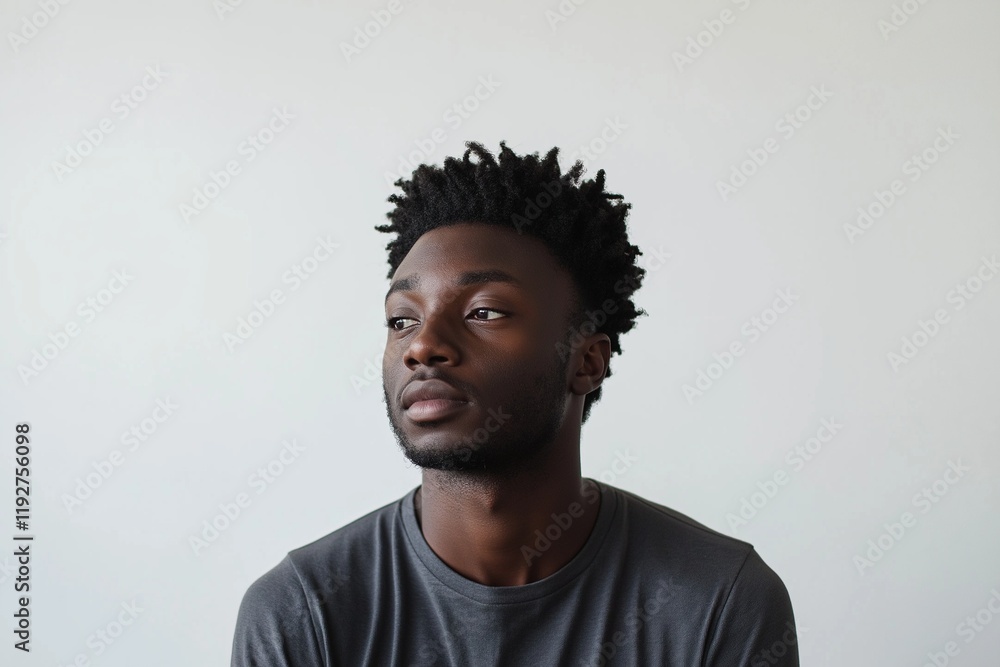 Obraz premium black man isolated on background