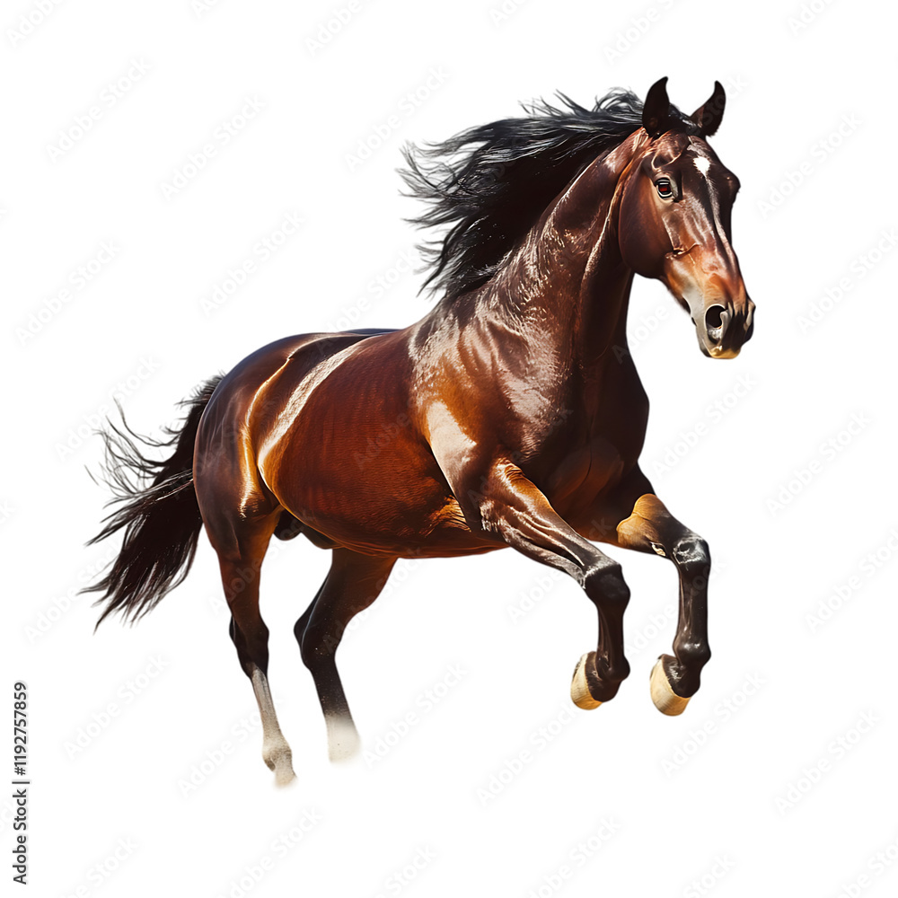 Majestic Brown Horse Galloping Dark Background Powerful Animal Photography Elegant Stallion Running Majestic Brown Horse Galloping Dark Background Powerful Animal Photography Elegant Stallion Running