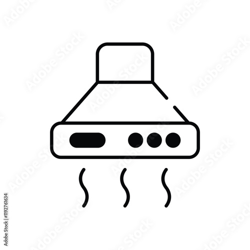 Range Hood vector icon