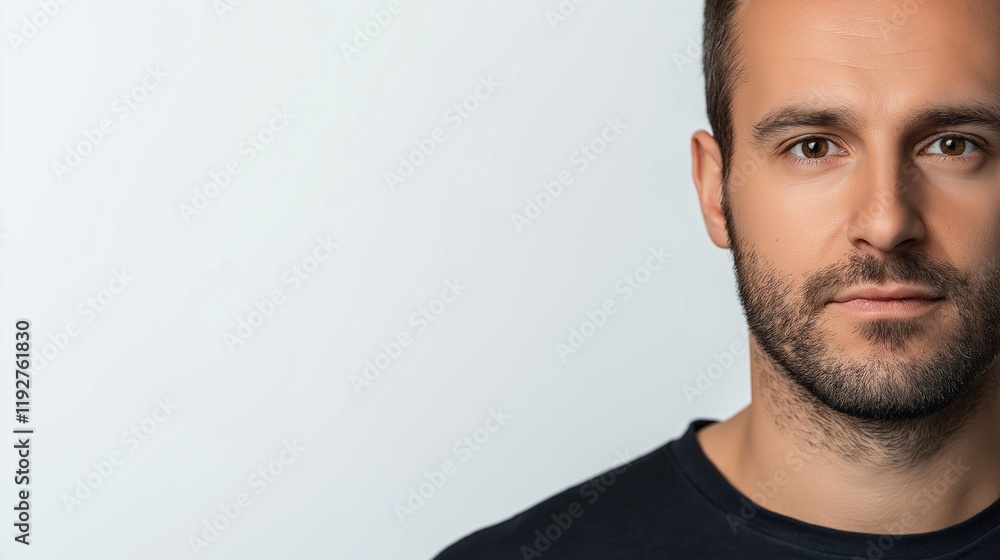 Fototapeta premium white man isolated on background 