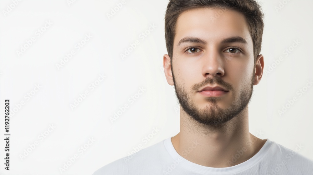 Fototapeta premium white man isolated on background 