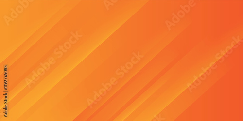 Abstract yellow and orange warm tone background with simply curve lines lighting element vector for presentation design
