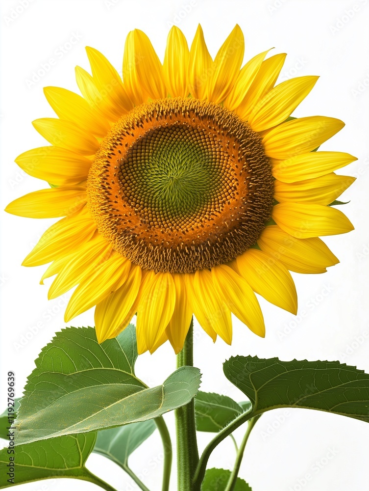 Obraz premium sunflower isolated on white background