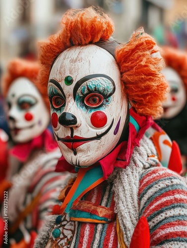 For the Santos Populares festival in Portugal, featuring a figure of a person in a traditional costume, celebrating the lively street festival with vibrant colour, cultural heritage photo