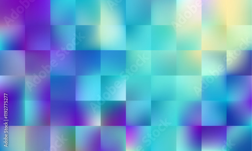 This is a Vibrant Abstract Gradient Mosaic Background featuring a stunning blend of Shades of Blue and Purple, low poly