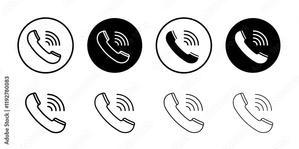 Call icon linear logo isolated Call icon linear logo isolated