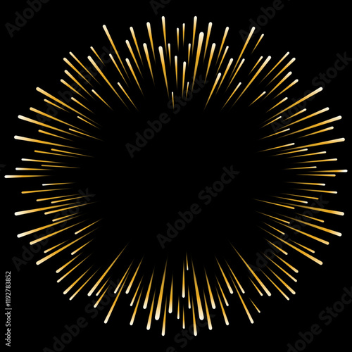 Gold fireworks explosion vector background, 
congratulations confetti firework clipart 
for Xmas, new year, holiday, birthday, anniversary, 
victory, party, carnival, 4th of July, printable banner