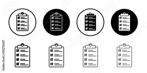 Todo list icon linear logo isolated