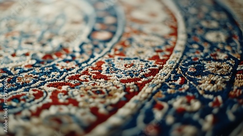 Elegant Persian Carpet with Artistic Design photo