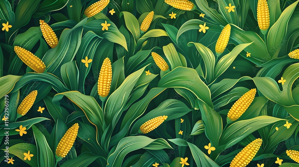 Obraz premium A field of corn.